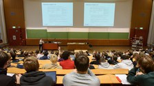Vorlesungsaal in der Vorlesung mit PPP 