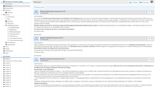 Screenshot des OPAL-Kurses mit einen Ausschnitt des Reiters Mitteilungen