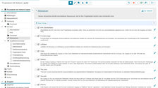 Unterordner Ressourcen des Seminars der Lehrveranstaltung mit gelisteten weiterführenden Links in OPAL