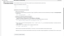 Screenshot: Online-Aufgabe zum Thema RSA mit Lückentextfeldern