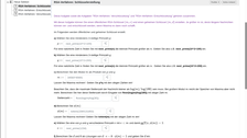Screenshot: Online-Aufgabe zum Thema RSA mit Lückentextfeldern