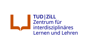 Logo des Zentrums für interdisziplinäres Lernen und Lehren (ZiLL) der TU Dresden mit orangefarbenem grafischem Zeichen und der Wortmarke „TUD | ZiLL Zentrum für interdisziplinäres Lernen und Lehre“.