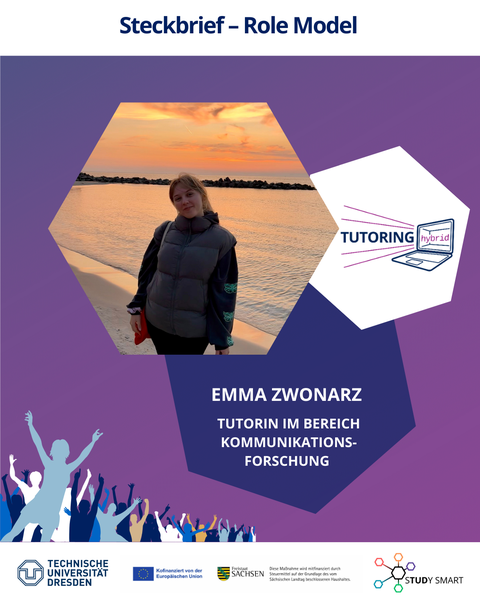 Eine studentische Tutorin der TU Dresden.