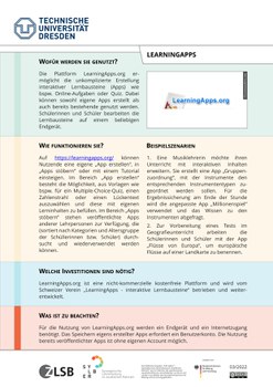 Medien-Steckbrief zu LearningApps