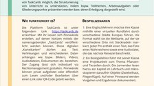 Medien-Steckbrief zu TaskCards