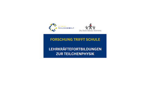 Logos des Netzwerks Teilchenwelt und der Hans-Riegel-Stiftung