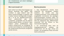Dokument mit Informationen zu Learning Apps