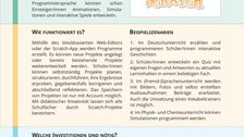 Dokument mit Informationen zu Scratch