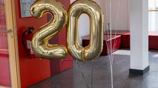 Goldene 20 Ballons