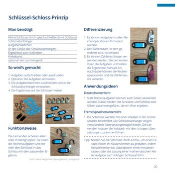 Beispiele aus dem Angebotskatalog zum Nachbasteln
