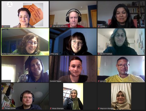 Screenshot of the participants from the zoom meeting