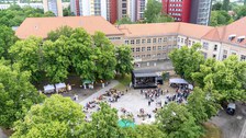 Teachermania 2023 -  Weberplatz von oben