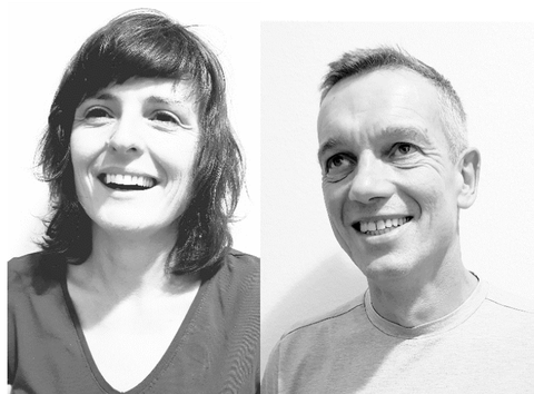 Porträtfotos von Katja Kober (links) und Volker Kress (rechts)