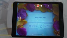 Foto eines Tablets, welches gerade ein Video aufnimmt