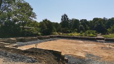 Baustelle des Senkgartens