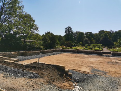 Baustelle des Senkgartens
