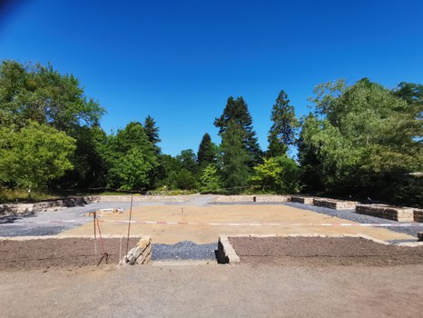 Baustelle des Senkgartens