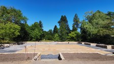 Baustelle des Senkgartens